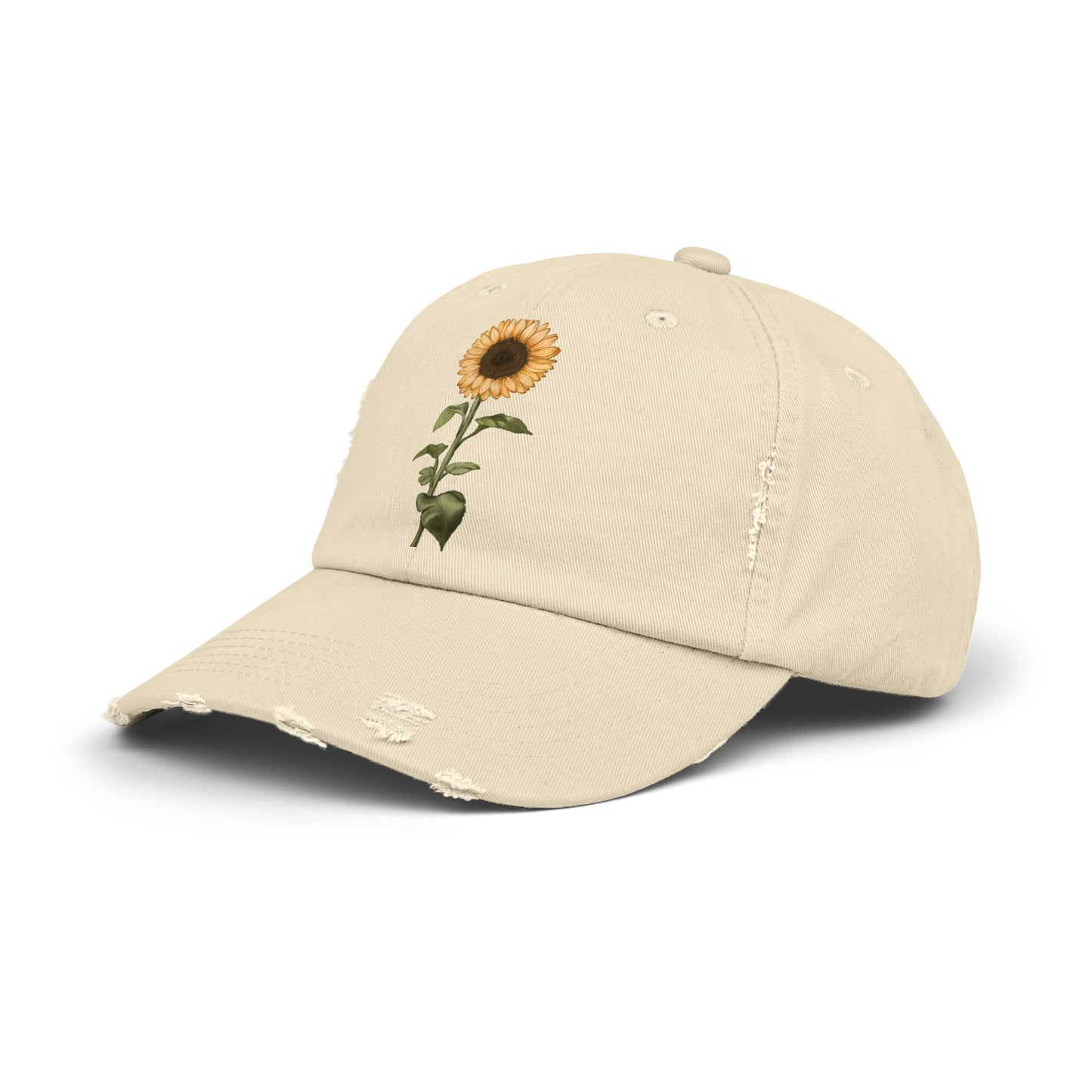 Sunflower Unisex Distressed Cap