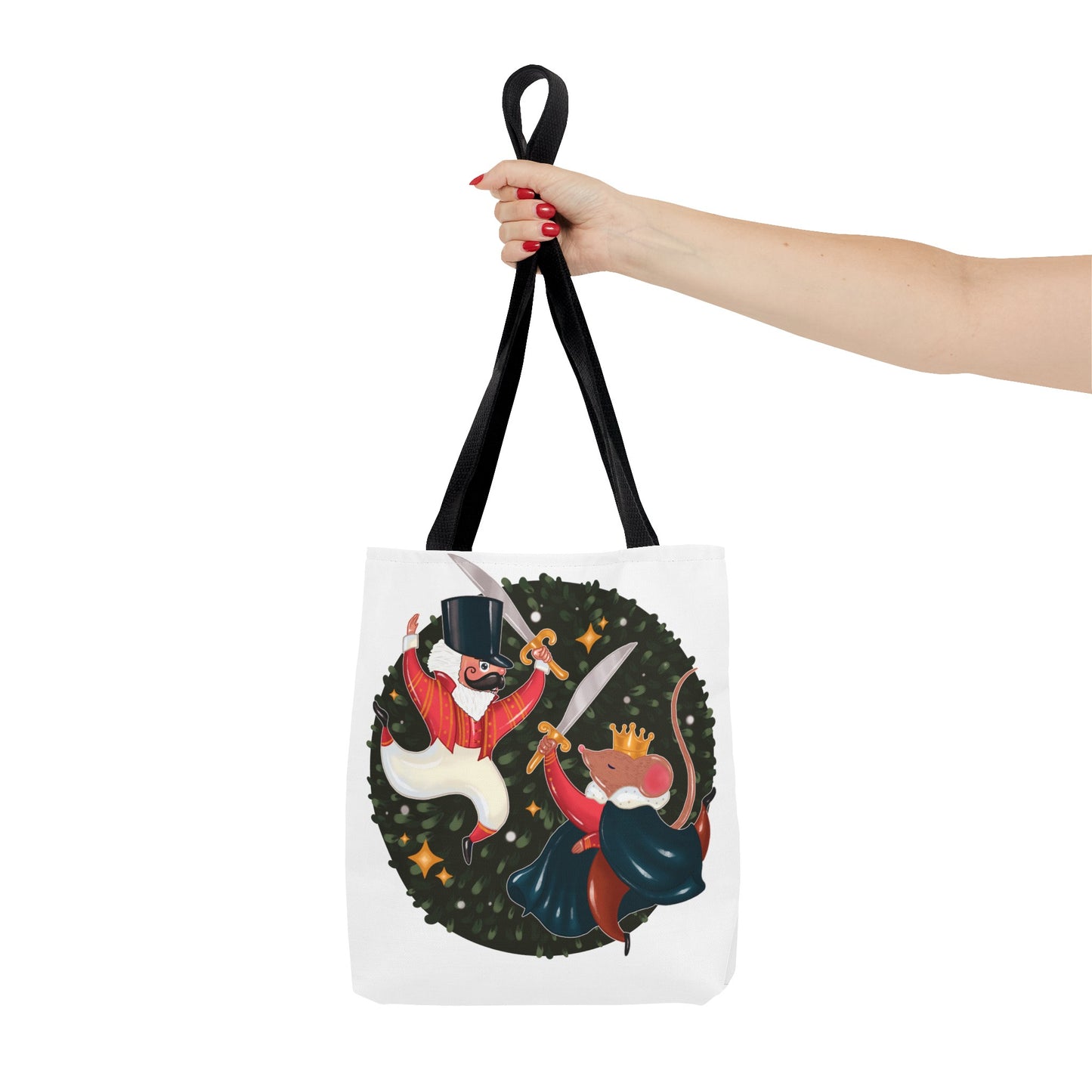 Nutcracker Battle Scene 18" x 18" Polyester Tote Bag