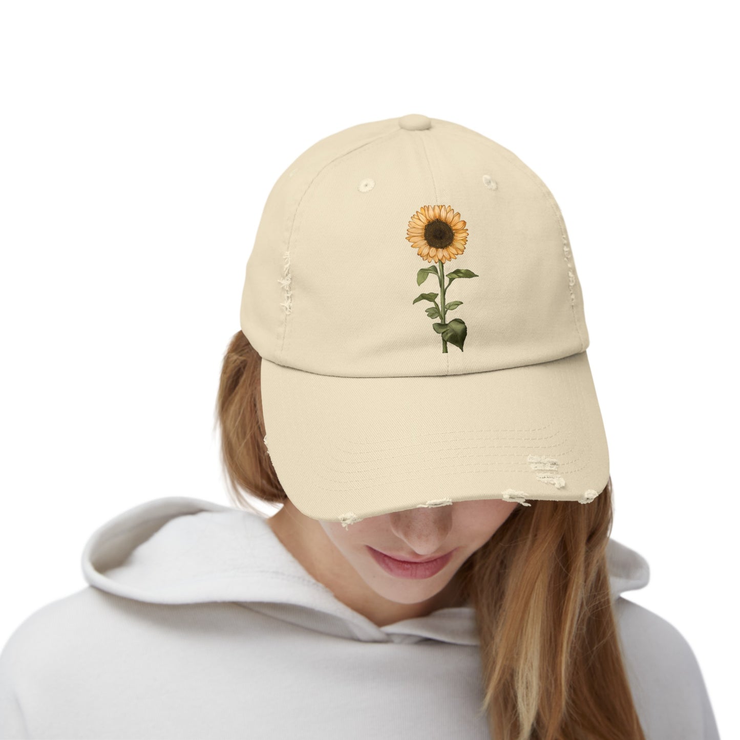 Sunflower Unisex Distressed Cap