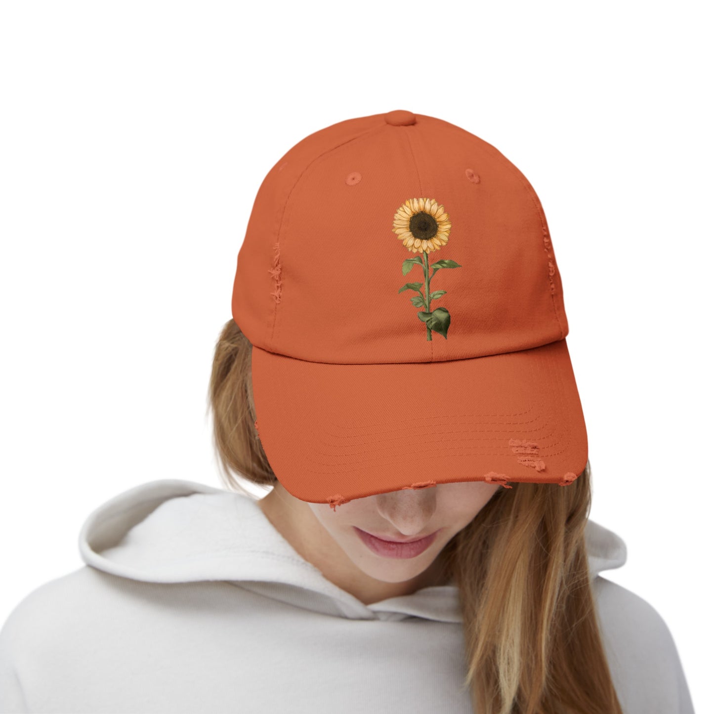 Sunflower Unisex Distressed Cap