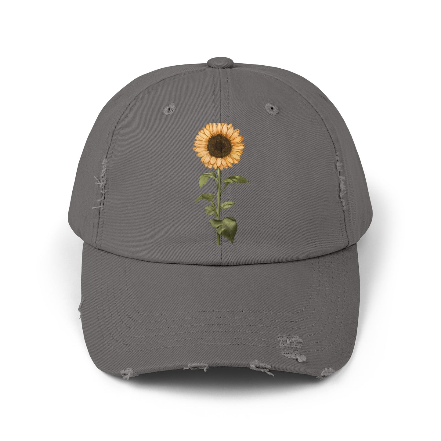 Sunflower Unisex Distressed Cap