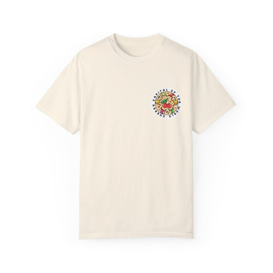 Traverse City Pop Art Unisex Garment-Dyed T-shirt