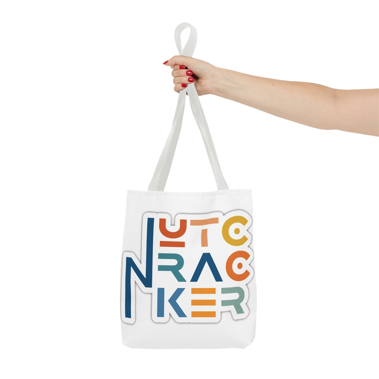 Nutcracker Typography 18" x 18"  Polyester Tote Bag