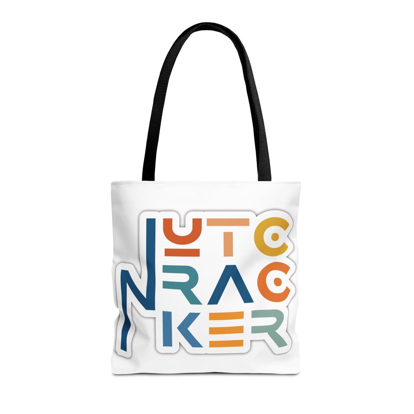 Nutcracker Typography 18" x 18"  Polyester Tote Bag