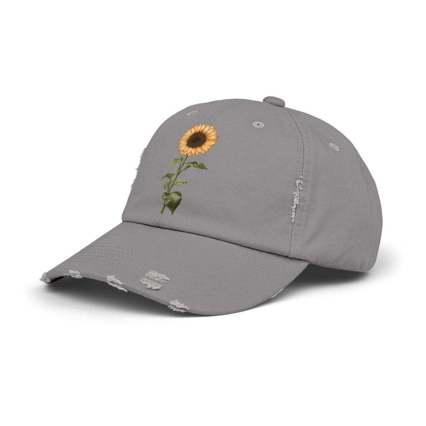 Sunflower Unisex Distressed Cap