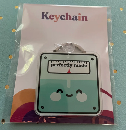 Perfectly Made Body Positivity Acrylic Keychain