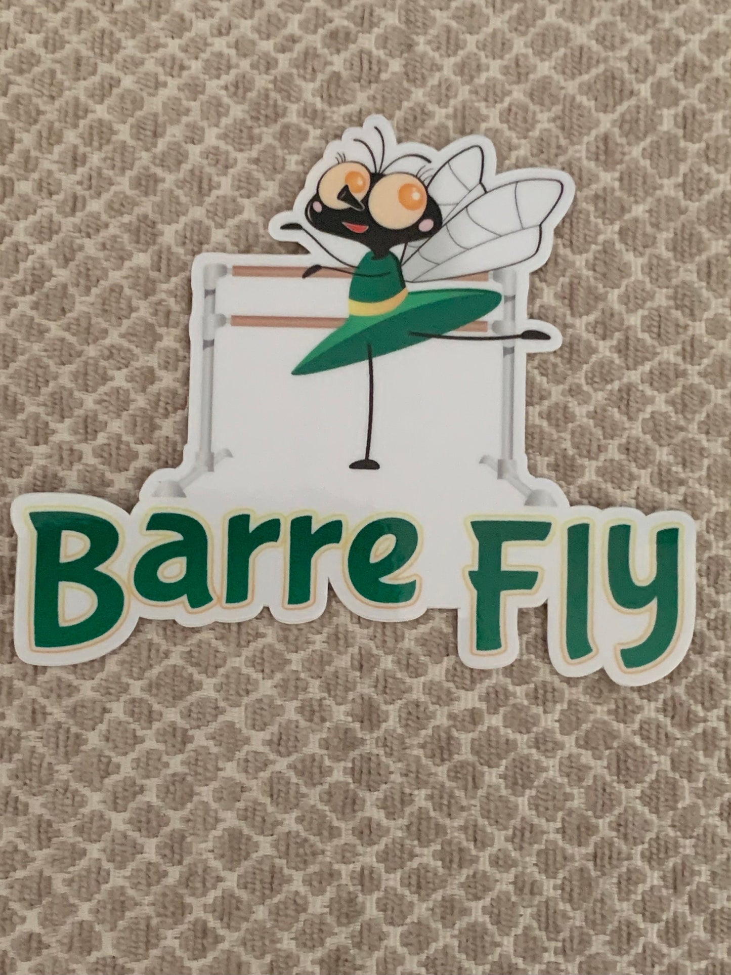 Denali & Co. Barre Fly Dance Vinyl Sticker, Dance Sticker, Gifts For Dancers,