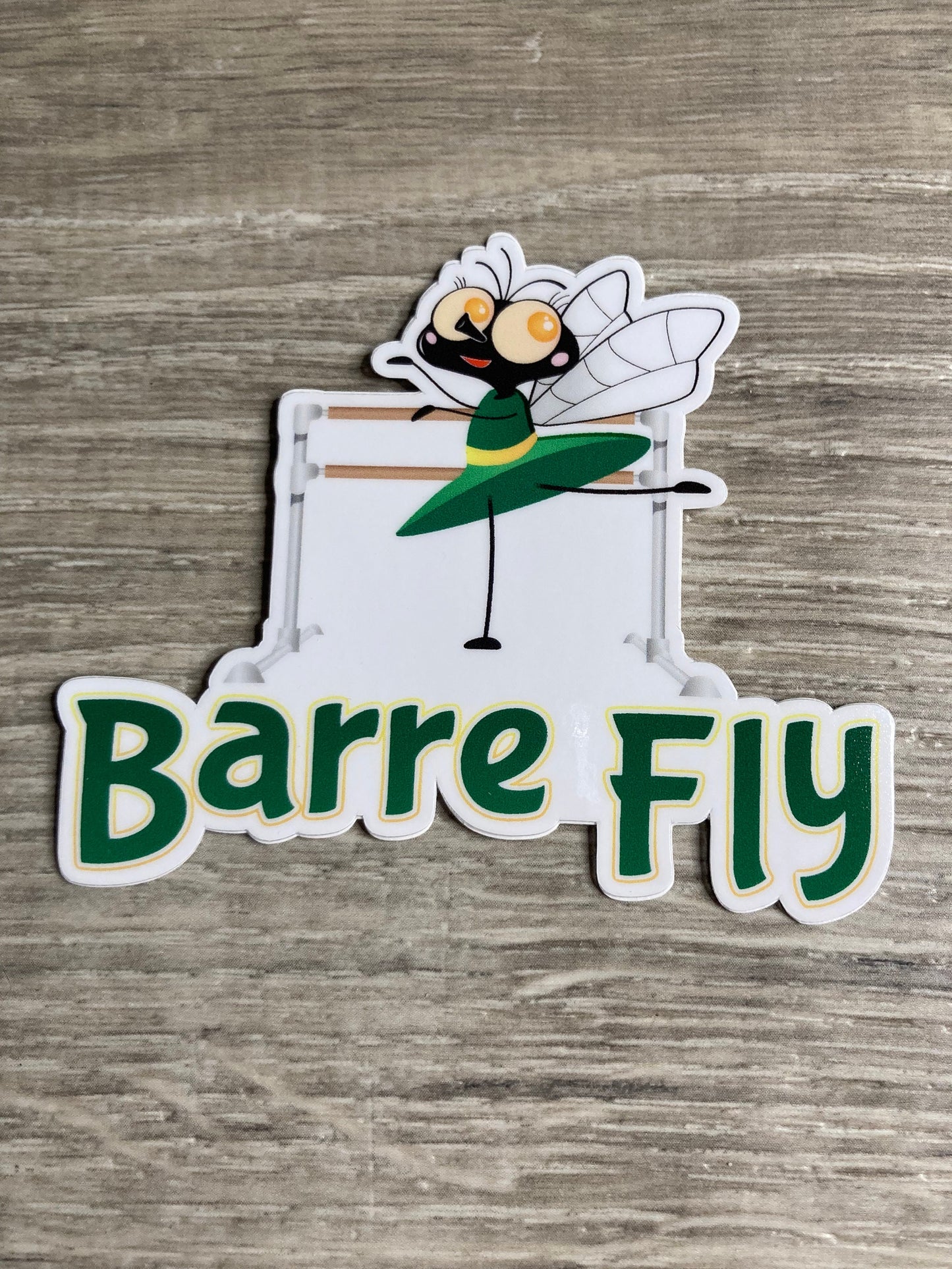 Denali & Co. Barre Fly Dance Vinyl Sticker, Dance Sticker, Gifts For Dancers,