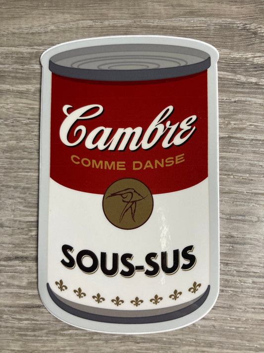 Denali & Co. Cambre Sous-Sus Dance Vinyl Sticker, Dance Sticker, Gifts For Dancers