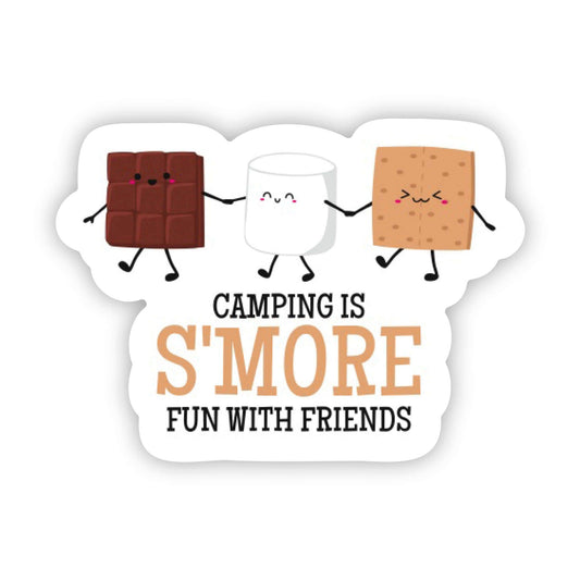 Denali & Co. Camping is S'more Fun With Friends Camping Sticker