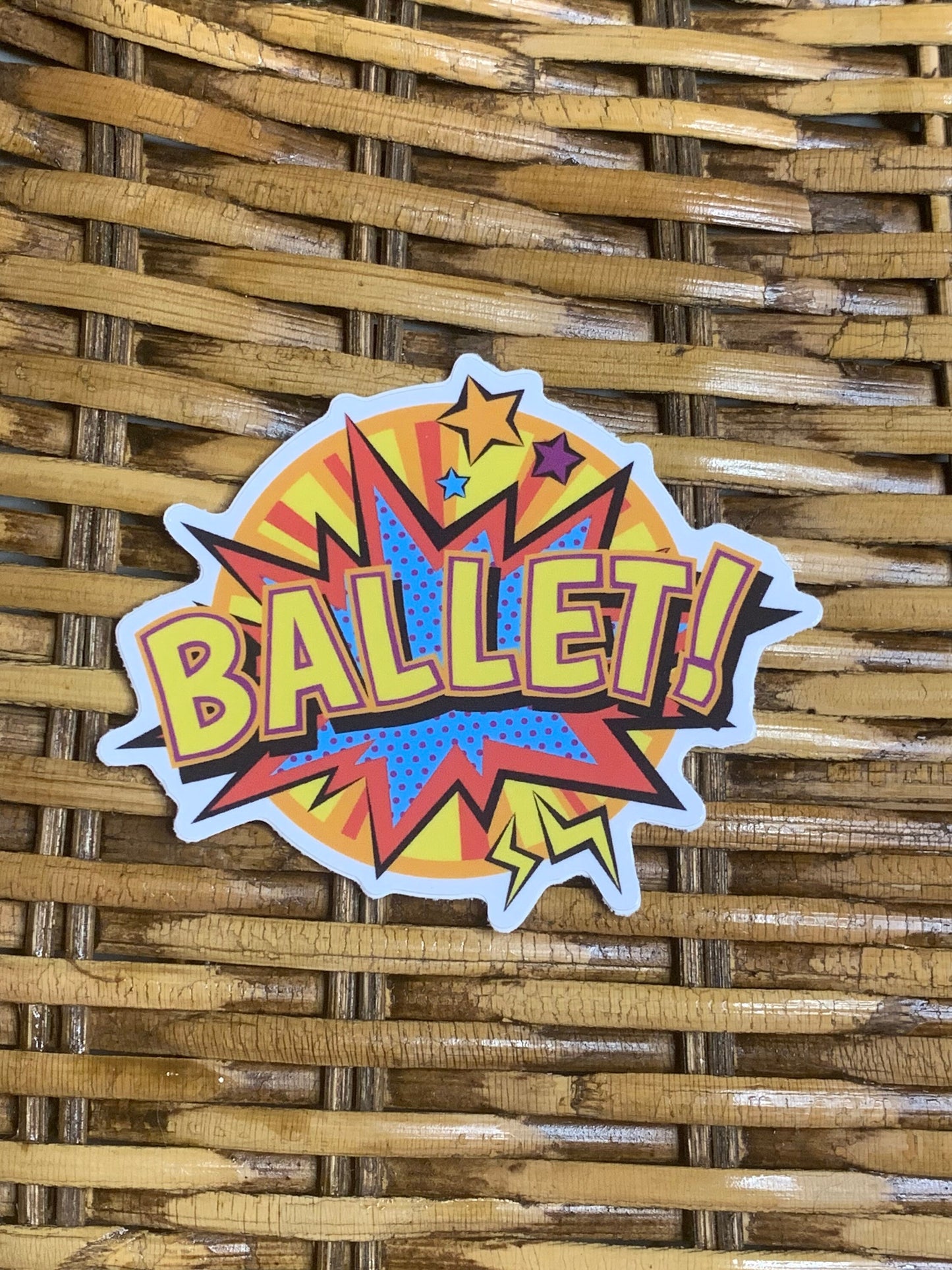 Denali & Co. Comic Strip Ballet Vinyl Sticker, Dance Sticker, Gifts For Dancers, Ballet Gift