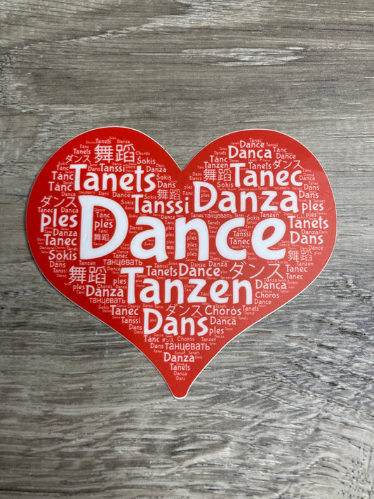 Denali & Co. Dance is A Universal Language Valentine's Dance Sticker, Dance Sticker, Ballet Stickers, Gifts for Dancers