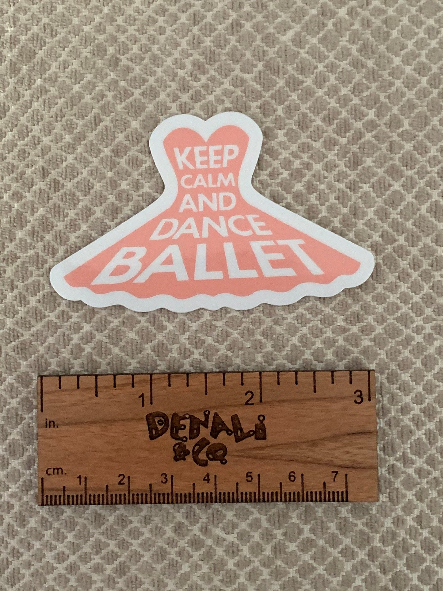 Keep Calm and Dance Ballet Vinyl Sticker, Vinyl Decal, Laptop Sticker, Dance Sticker, Gifts For Dancers,
